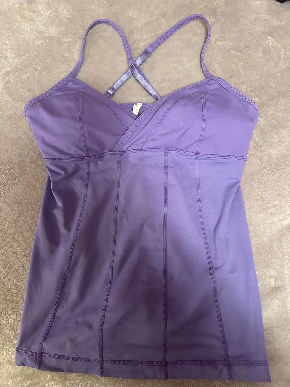 lululemon athletica Lavender Built-In Bra Cami Tank